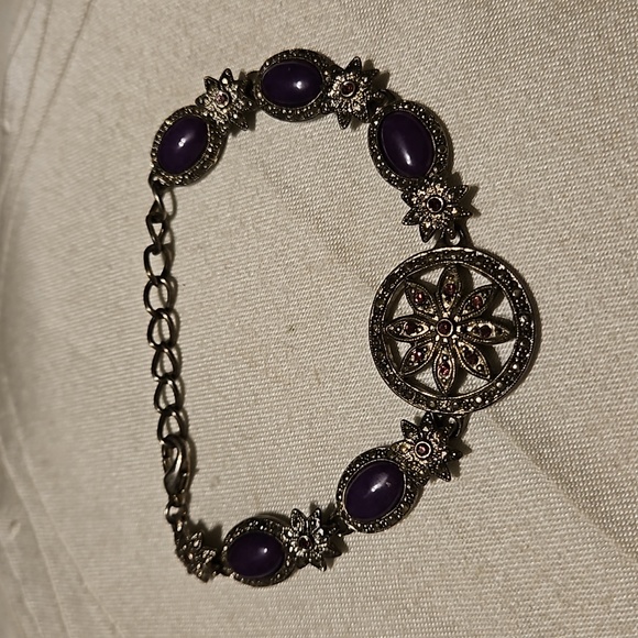 Premier Designs Jewelry - Premier Designs Purple and Silver Tone Bracelet